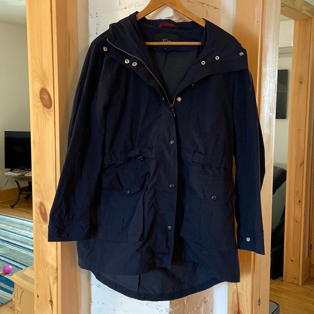 J Crew  Rain Jacket, Size Small